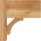Ekena Millwork Imperial Block Rough Sawn Outlooker, Western Red Cedar, 8"W x 14"D x 14"H OUT08X14X14IMP05RWR - alternate 3